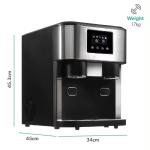 18kg Automatic Mini Countertop Ice Maker with Low Noise Level and 2.0L Water