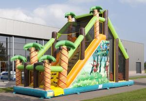 Buy cheap Mega Run Kids Inflatable Obstacle Course Games With Climbing Wall product