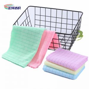 Buy cheap 500gsm Car Cleaning Rags Plaid Style 40x40cm All Season Microfiber Weft Cloth Car Wiping Towels product