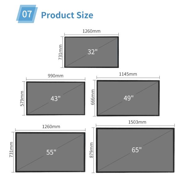 55 inch IR Touch Display 1920 x 1080 FHD 10 Points Windows Monitor