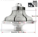 Stable Performance And Long Lifespan Diamond Tools Vacuum Brazed Diamond Router