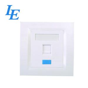 Buy cheap 1Port Network Faceplate Socket ABS Material For Cat 5e / Cat 6 ROHS Approved product