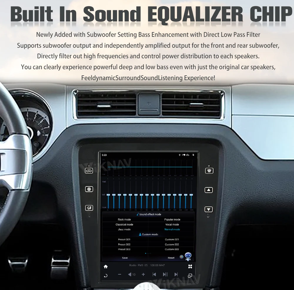 Viknav 12.1 inch Touch Screen 2009-2014 Mustang Ford Car Radio Android Multimedia Player Head Unit