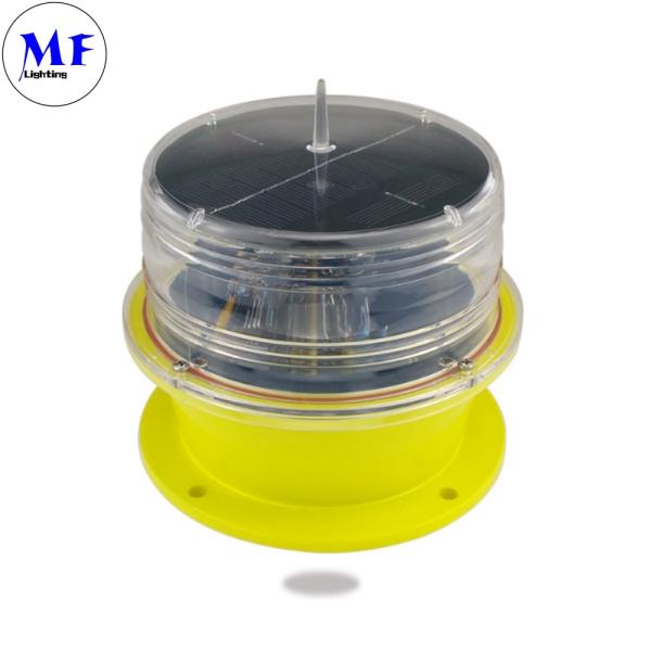Quality LED Solar Powered Lantern Light With Red Green Yellow White Blue Flashing Navigation Warning for sale
