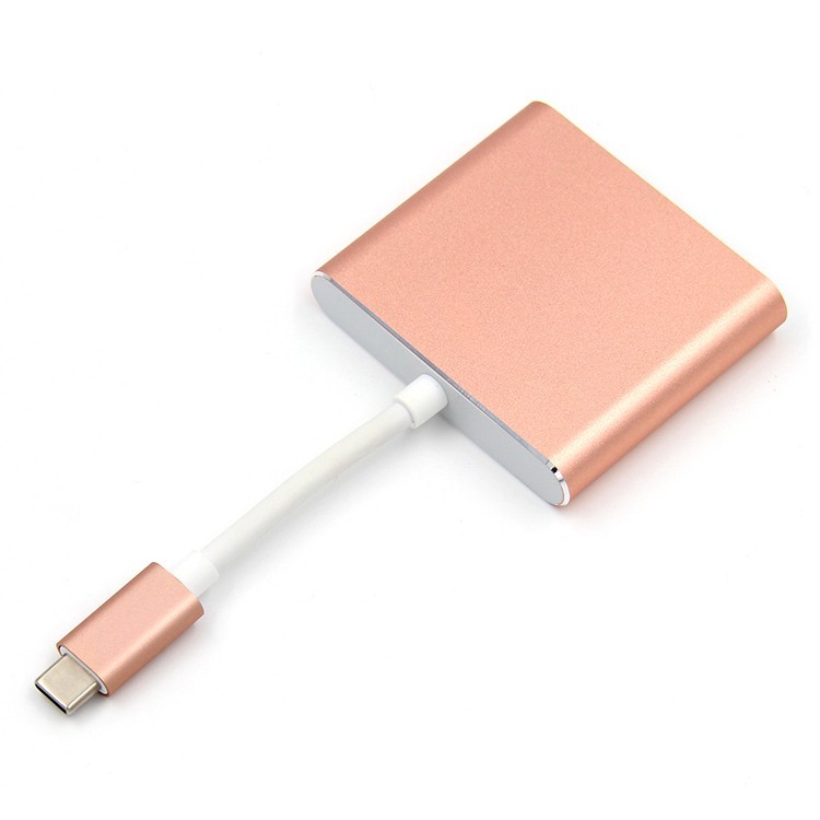 Data Transmission 3.0 Usb Type C To Vga Adapter , 5V 3A Multiport Usb Hub