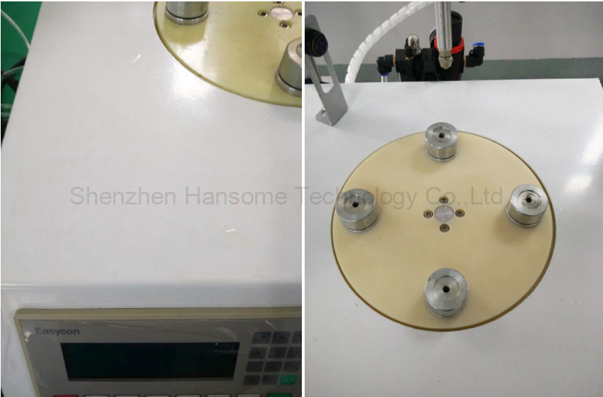 LED Bulb Glue Dispensing Machine 4 Rotary Working Stations Text Screen Automatic