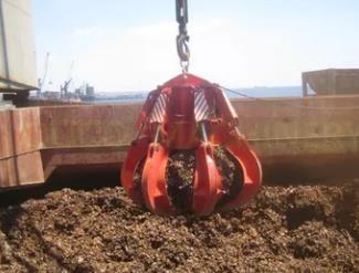 Quality Scrap Handling Mechanical Grab Bucket Orange Peel Granular Material for sale