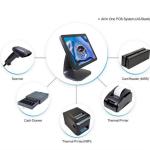 Black Color Windows Linux OS Windows Pos System With Intel Celeron I5 CPU