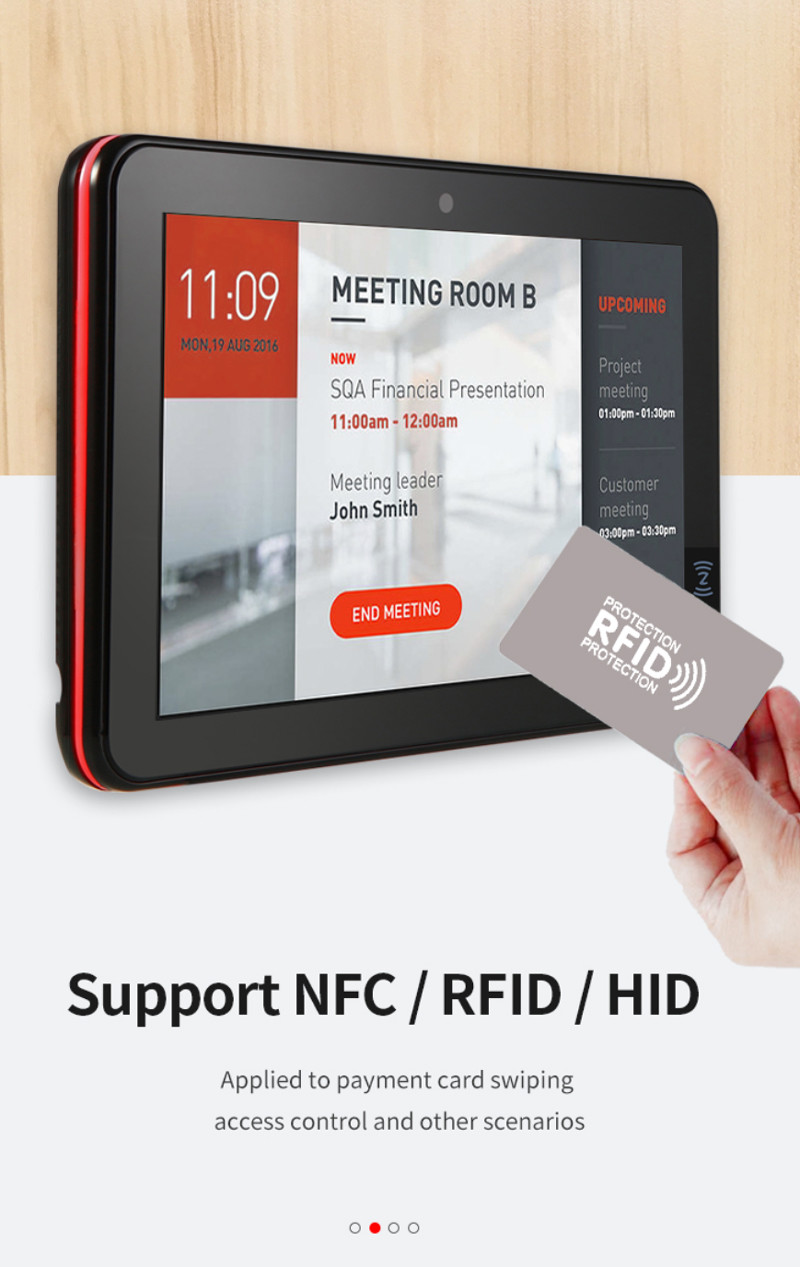 Android All-In-One 10.1 Inch Multi-Touch Screen Advertising Player 1280*800 With Color Lamp