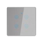 4 Gang EU UK Standard Touch Aluminum Frame Smart Timer Switch 4 Gang Smart