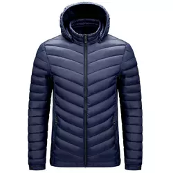 knitted clothin Reversible Goose Down Jacket Mens Puffer Jacket Motorcycle Jacket