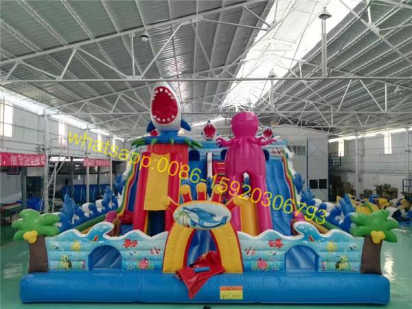 Quality undersea world bouncy castle playground for kids for sale