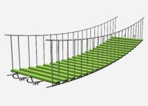 Buy cheap Playground Suspension Rope Net Bridge For Walking Passage product
