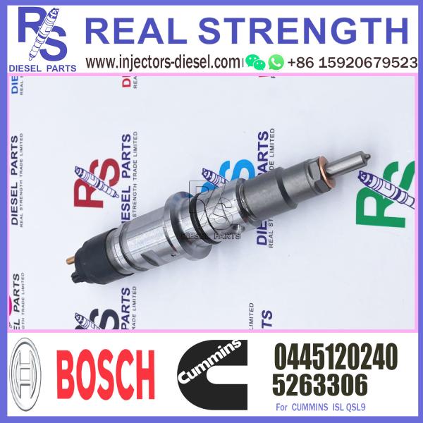 GAMEN High Quality Diesel Fuel Injector Common Rail Injector Assembly 5263306 0445120240 for Commins QSL9