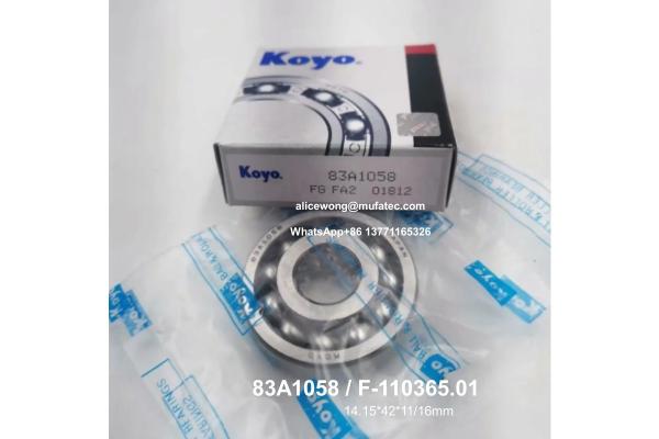Quality 83A1058 F-110365.01 Yamaha motorcycle engine crankshaft bearings special ball bearings 14.15*42*11/16mm for sale