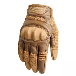 Buy cheap One Finger Military Tactical Leather Motorcycle Gloves Nylon For Outdoor Climbing product