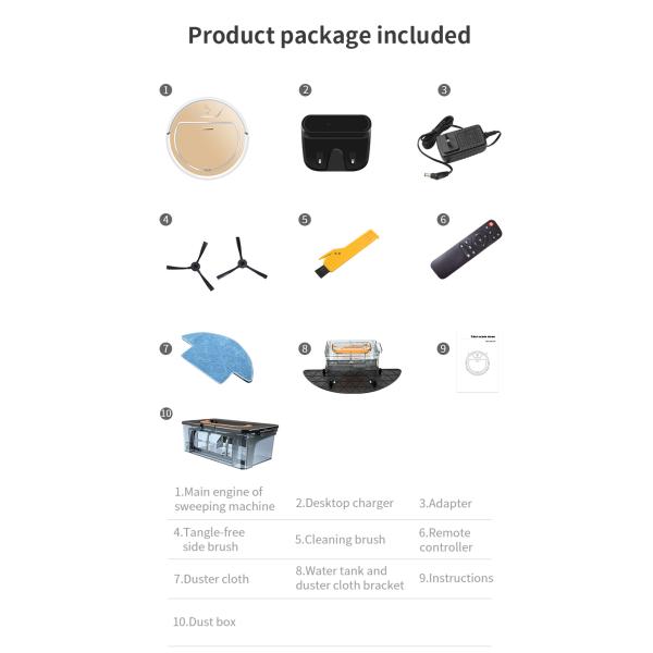 Automatic Household Cleaning Robot , WiFi APP Control Intelligent Sweeping Robot