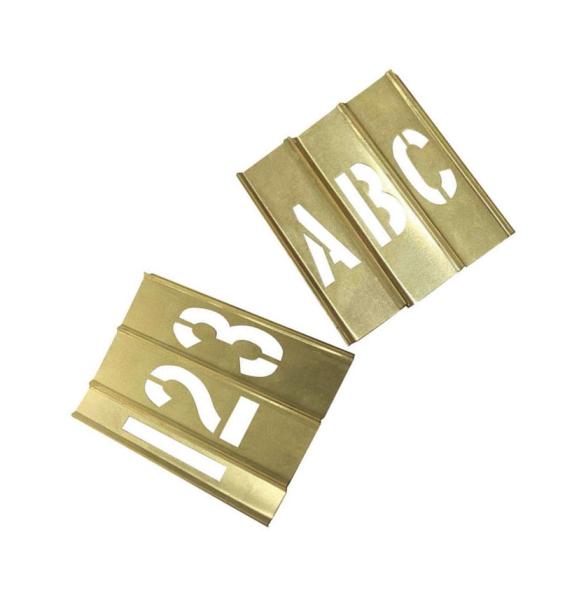 Quality Standard Brass Metal Alphabet Stencils Customized For Paint Printing for sale