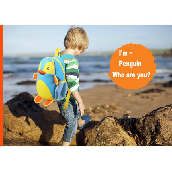 Penguin Design Preschool Animal Backpacks For 1 Year Old Double Shoulder