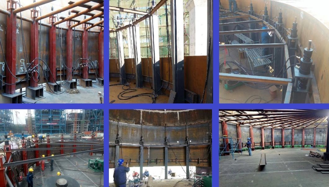 China Simple Chuck Type Hydraulic Oil Tank Wall Lifting Jacks