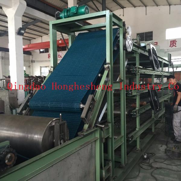 Horizontal Mesh Belt Batch Off Cooler For Soft Rubber