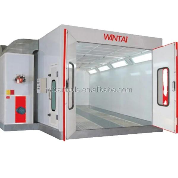Quality Movable Exhaust Fan Automotive Paint Room With Infrared Lighting Heating for sale