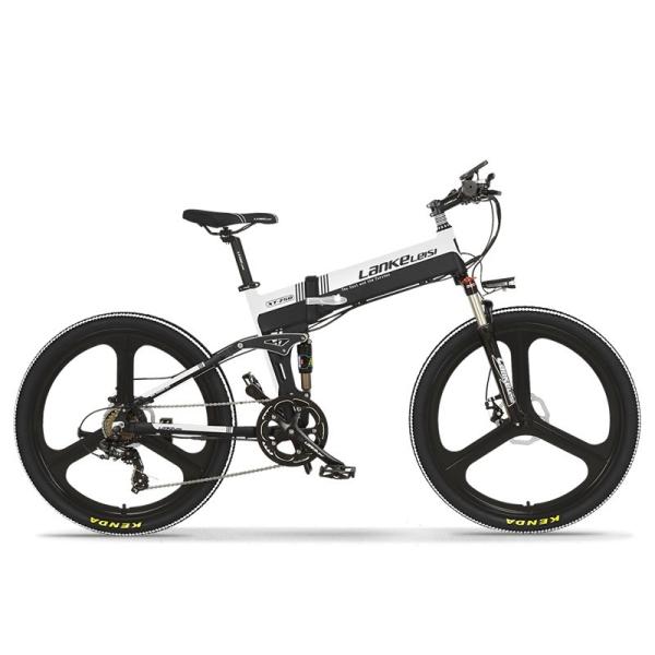 Quality Lankeleisi Foldable Electric Bike , 26 Inch Electric Mountain Bike 400W Motor for sale