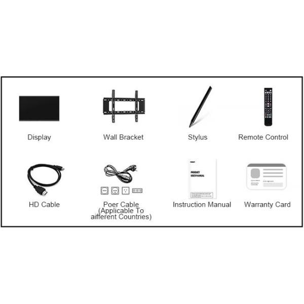 1 65 Inch Interactive Touch Screen Whiteboard 3USB Type-C