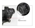 Forged Aluminum ACOG 4x32 Scope With Dual Illumination Mini Reflex Red Dot Scope