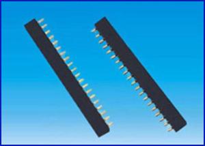 China 1.0mm Female Header Single Row Connector on sale