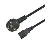 Multipurpose Black Computer EU Power Cord Extend 1m-15m Customization