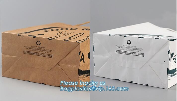 Custom Printing Recycled Brown Kraft Paper Bags,Custom Printed Factory Glassine Paper Bread Small Brown Bag, bagease