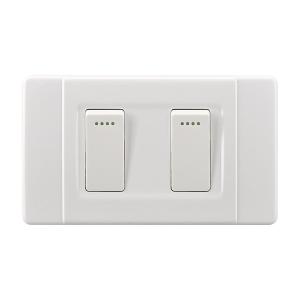 Buy cheap Universal Household 2 Gang 2 Way Switch Over Current Protection Durable And Safe product