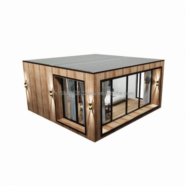 Sunshine House Container Prefabricated Wooden Glass House with Customized Color and 40 Foot Container House