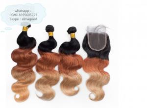 Buy cheap Top Quality Popular Body Wave Human Hair Ombre, Mongolian Remy Hair product