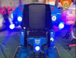 Battery Walking Robot Rides , Coin Operated Kiddie Ride With Music Play Function