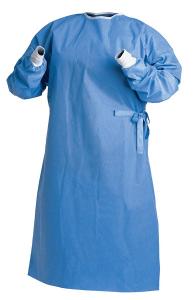 Buy cheap S M L Level 2, Level 3 Reinforced Surgical Gown / Non - Woven SMS Surgical Gown 35-50 Gsm product
