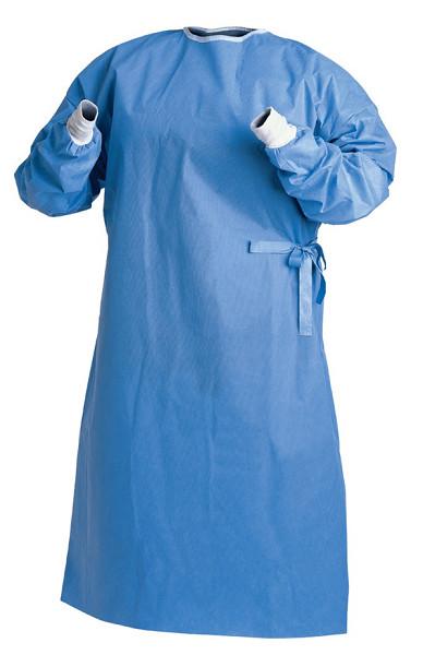 S M L Level 2, Level 3 Reinforced Surgical Gown / Non - Woven SMS Surgical Gown