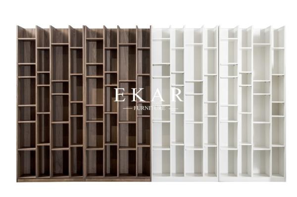 Quality High Quality Walnut Veneer Wooden Bookcase Bookshelf KSL-BK001 for sale