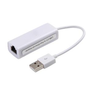 White Network Card Micro Usb To Rj45 Ethernet Adapter
