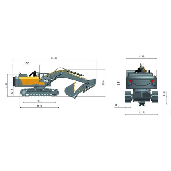Customizable Crawler Excavator H8600 for Optimal Mining Efficiency