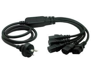 Buy cheap Australia SAA 3 Pin Male to 5x IEC 320 C13 Power Cord 1.5M product