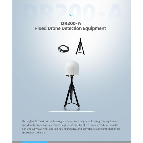DR200-AB Fixed Drone Detection and Jamming Equipment with Full Frequency Band Scanning 70MHz-6GHz