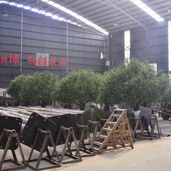 7ft 8ft or customized height most realistic large faux olive tree for indoor hotel lobby and outdoor (uv resistant)_
