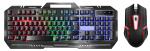 Metal Gaming Keyboard With 104 Keys FN+F1-F12 Functions LED Backlight Gaming