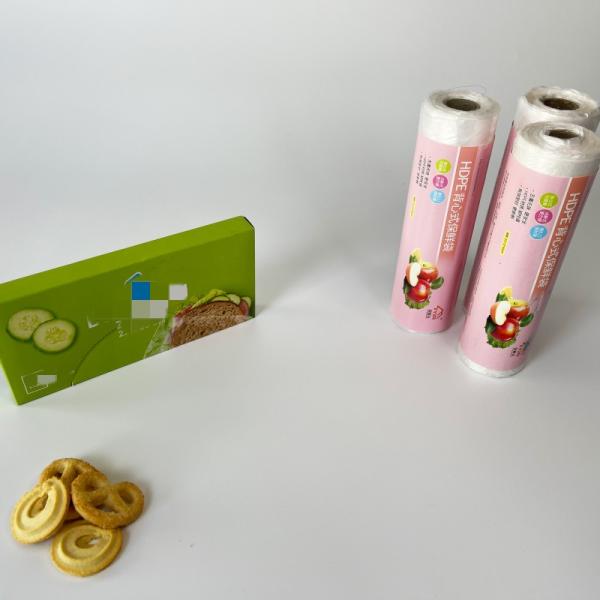 Bio Degradable PE Custom Plastic Bags For Food On Roll For Clear And Fresh Protection