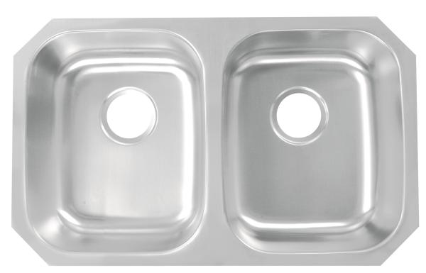 Quality Stainless Steel Double Bowl Kitchen Sink 29-1/8"X18-1/2"X7" Dimension / Custom Stainless Steel Kitchen Sink for sale