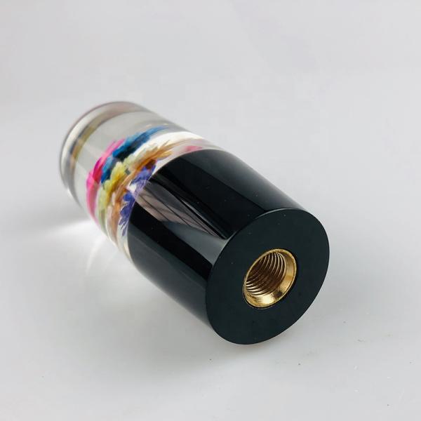 Flower Resin Shift Knob Logo Customized LED Car Gear Knob