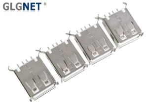 China MP3 MP4 DIP Vertical USB Female Connector A Type With 2 Crooked Legs on sale