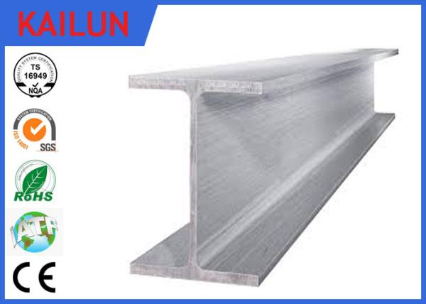 Quality Structural 6063 T5 Aluminum I Beam Profiles With Cutting / Milling / Punching Process for sale